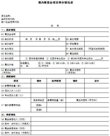 商务部：展览业重点企业（单位）联系方案