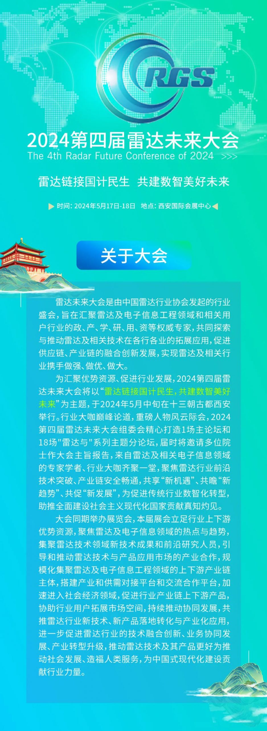 开年重磅 | 2024第四届雷达未来大会将于五月在西安召开插图1